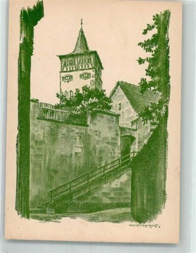 Kulmbach sign. Meerwald, Erich Aufgang zum Roten Turm