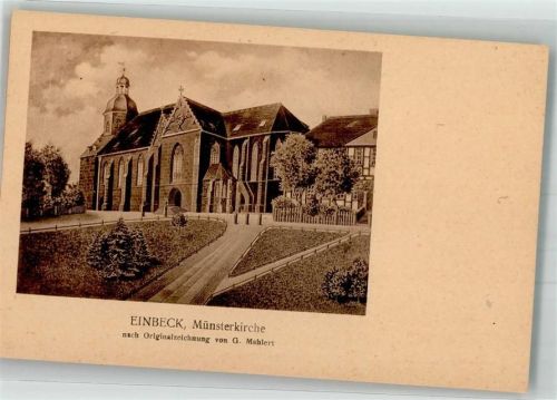 Einbeck sign. Mahlert, G. Münster- Kirche