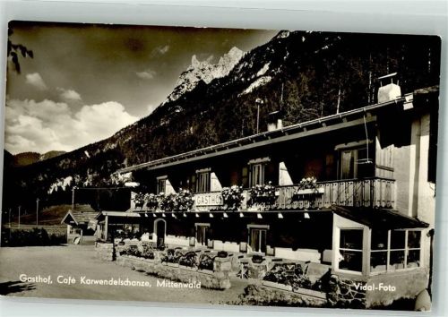 Mittenwald Gasthaus Cafe Karwendelschanze Fotograf Vidal