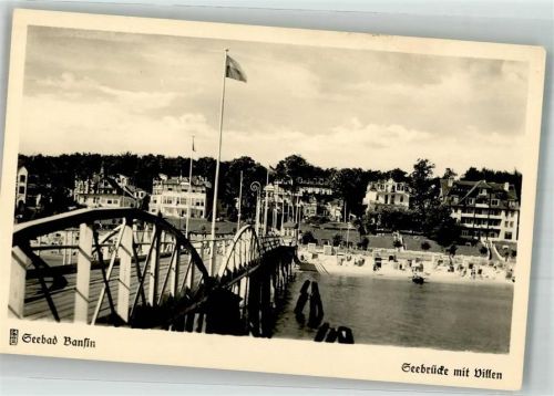Seebad Bansin Seebrücke mit Strandvillen Verlag Fangmeier Nr. 9