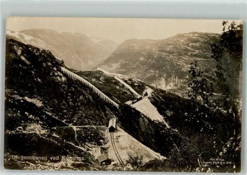 Myrdal 1922 Bergbahn Bahnhof Reinunga