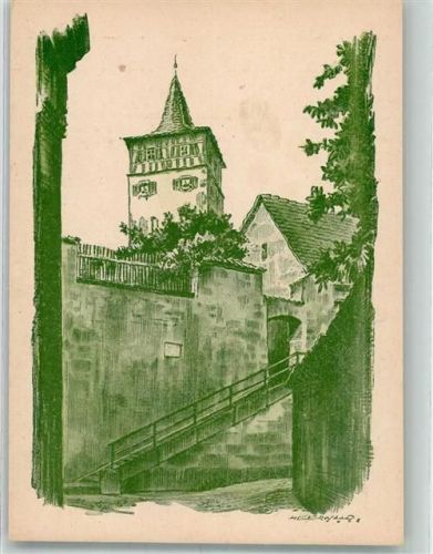 Kulmbach sign. Meerwald Aufgang zum Roten Turm