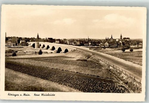 Kitzingen 1940 Neue Mainbrücke