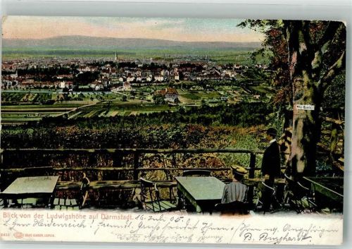 Darmstadt 1905 Gasthaus Ludwigshöhe