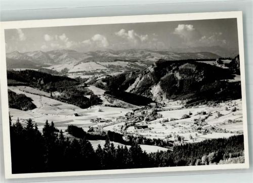 Großholzleute Panorama des Ortes von der Schletteralm Foto Original aus Archiv eines Ansichtskartenverlages Ort handschriftlich