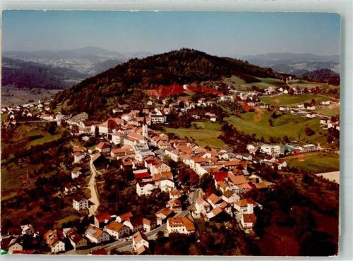 Schönberg Fliegeraufnahme vom Ort mit Kirche St. Margaretha Foto Original aus Archiv eines Ansichtskartenverlages