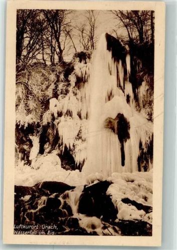 Urach 1925 Der vereiste Uracher Wasserfall Fotograf Richard Schmid