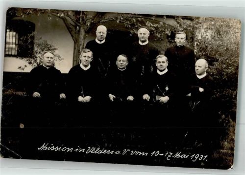 Velden 1931 Gruppenaufnahme von Geistlichen Privatfoto AK