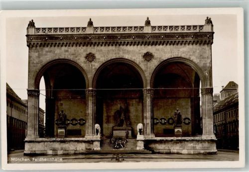 München 1938 Feldherrnhalle mit Ehrenwachen Verlag Lengauer