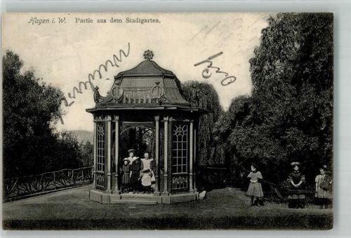Hagen 1912 Stadtgarten Pavillon