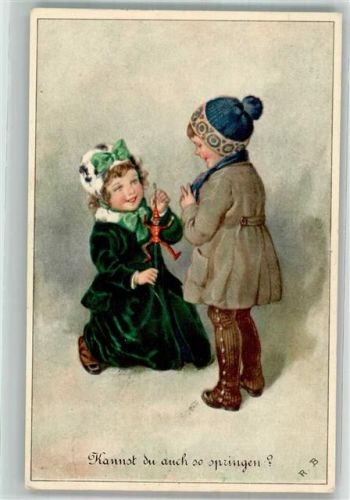 1920 Hampelmann Kinder Kannst du auch so Springen CAES Serie 2051