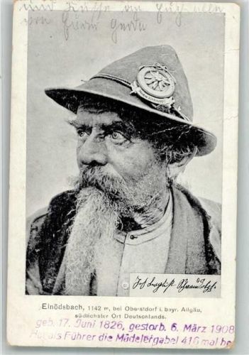 Einödsbach Tracht Portrait Berführer