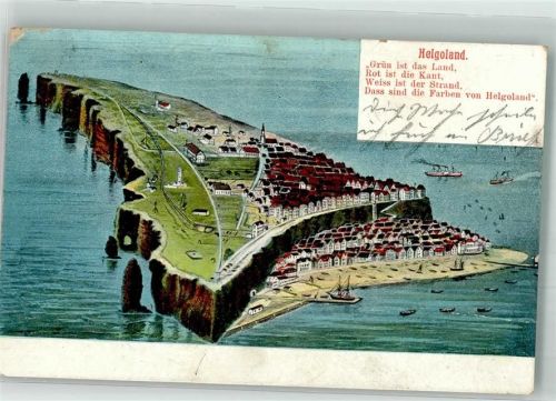 Helgoland 1905 Vogelschau