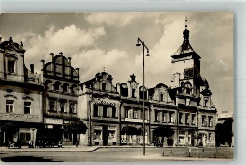 Havlickuv Brod 1958 Marktplatz Geschäft