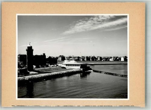 Cuxhaven Foto montiert auf Karton Leuchtturm Seepavillon