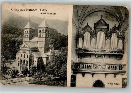 Murbach Orgel der Abtei Murbach Feldpost WK I 8. Landsturm Inf.-Batl.