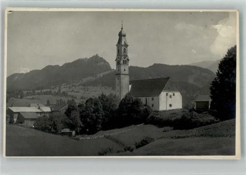 Pfronten 1928 Kirche Ort lt. Stempel