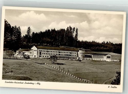 Lindenberg 1954 Pension Eisenbahn-Waisenhort Foto Roeßler, W. Notopfermarke Berlin