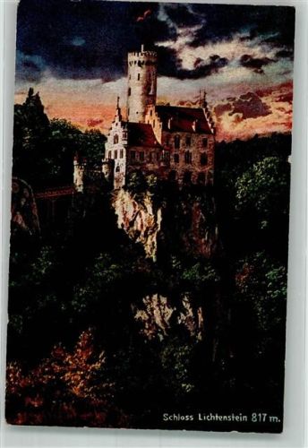 Lichtenstein 1918 Feldpost WK I Schloss