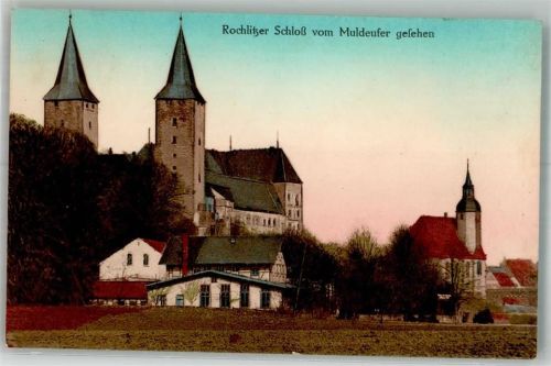 Rochlitz 1917 Schloss Rochlitz mit St. Petrikirche