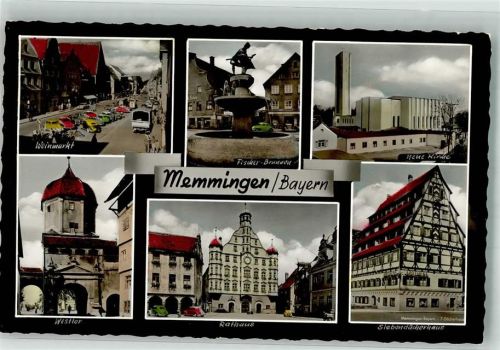 Memmingen Rathaus Westtor Weinmarkt Kirche