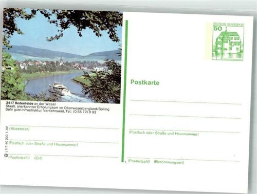 Bodenfelde Fahrgastschiff auf der Weser vor dem Ort