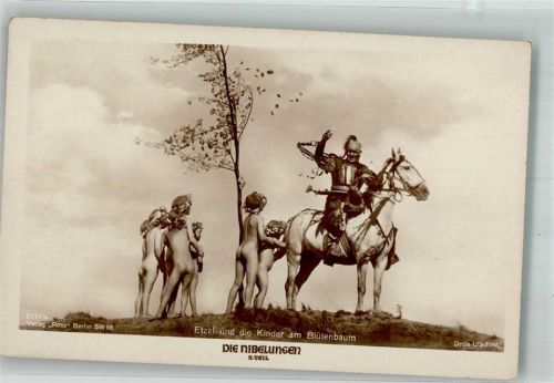 Etzel und die Kinder am Blütenbaum aus dem Film Die Nibelungen II. Teil Ross-Verlag 577/4