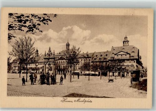 Hanau 1926 Marktplatz