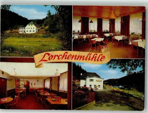 Wallenfels 1977 Gasthaus Pension Lorchenmühle