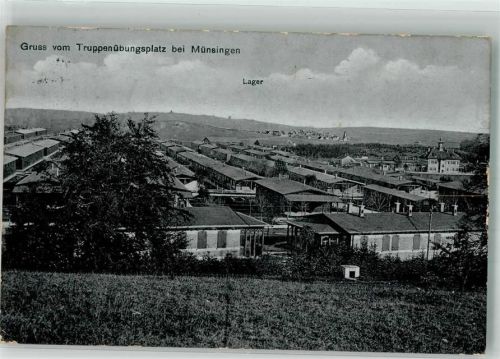 Münsingen 1910 Truppenübungsplatz Barackenlager