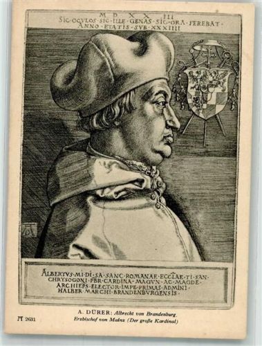 Albrecht v. Brandenburg Erzbischof v. Mainz F.A. Ackermanns Kunstverlag Nr. 2631