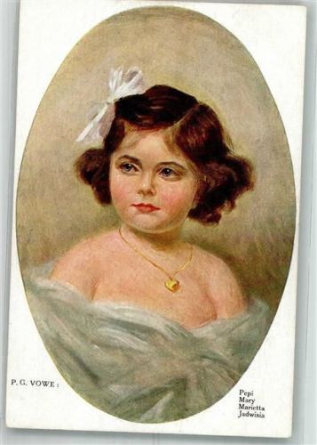sign. Vowe Das Mädchen Marietta Moderner Kunstverlag 2587