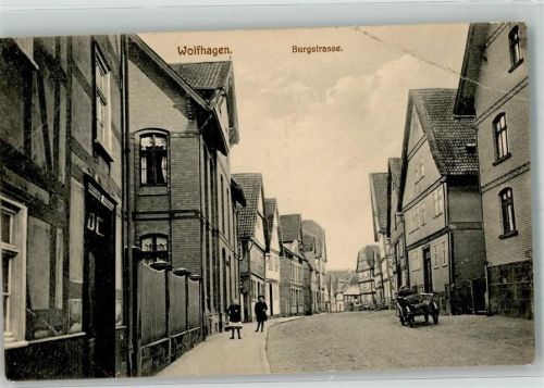 Wolfhagen 1914 Burgstrasse Bahnpost Cassel-