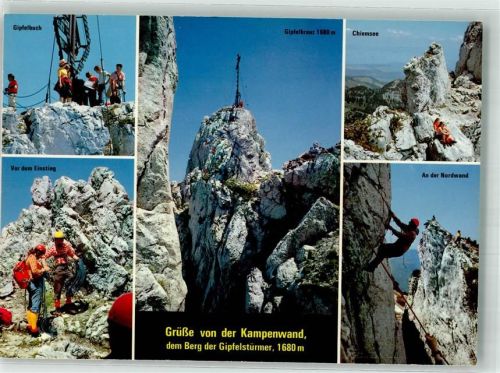 Kampenwand Gipfelbuch An der Nordwand Hüttenstempel