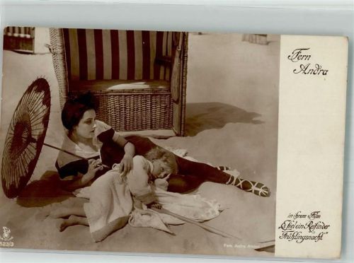 1918 Fern Andra im Film Es fiel ein Reif in der Frühlingsnacht Rotophot Film-Sterne 523/3