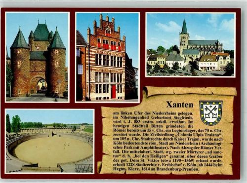 Xanten Klever Tor Gotsisches Haus Marktplatz Dom St. Viktor Röm. Amphiethater Chornik
