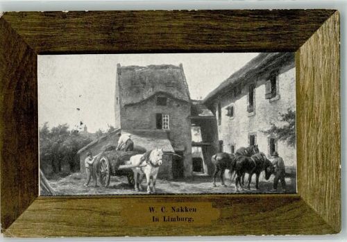1905 sign. Nakken W.C. In Limburg Pferde Ernte F.M.K. 4026