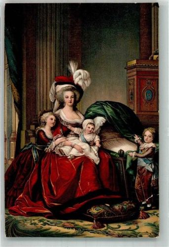 1908 sign. Viegee Lebrun Marie Antoinette u. ihre Kinder 29918