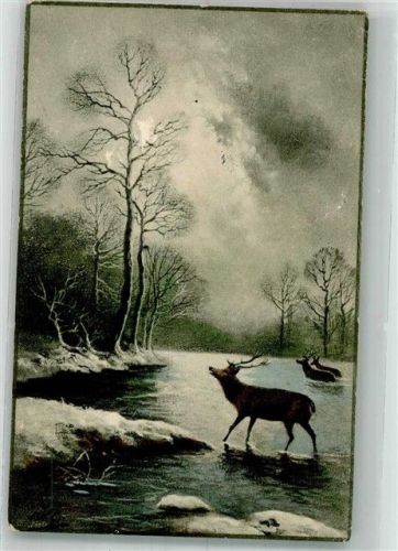 1918 Winter Hirsche 557/2