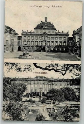 Ludwigsburg 1918 Schloss Hof und Garten