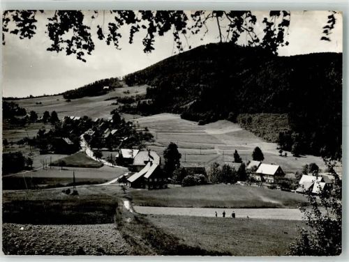 Waltersdorf Panorama des Ortes mit der Lausche