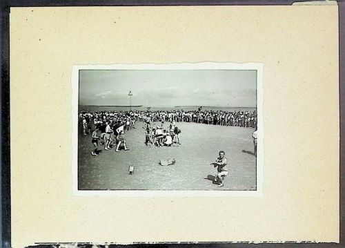 Döse Foto montiert auf Karton Spiele auf dem Watt
