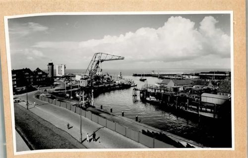 Cuxhaven Foto montiert auf Karton Alter Hafen