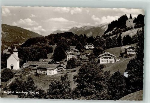 Wamberg Panorama des Ortes mit Kirche St. Anna Hüttenstempel