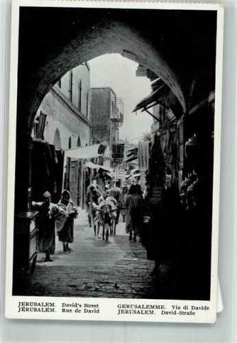 Jerusalem Esel- Karren David- Straße Tracht