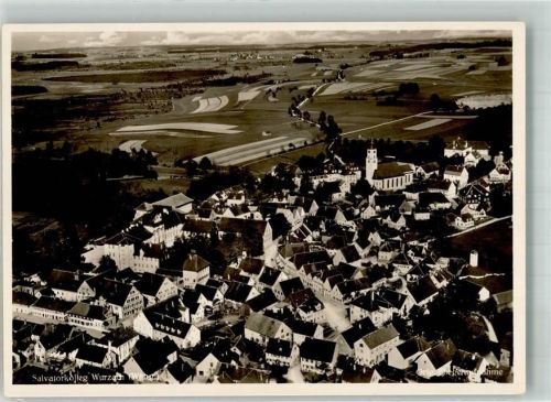 Bad Wurzach Fliegeraufnahme Salvatorkolleg Freig. d. R.L.M. Nr. 14268/VC/AaF 22