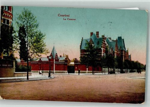 Courtrai 1915 Kaserne Feldpost WK I Landw.I.R. 35