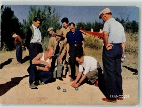Männer beim Boulespiel an der Cote d'Azur Fotograf Alex Barache