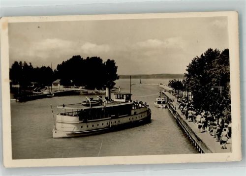 Siofok 1920 Dampfschiff Hafen Balaton