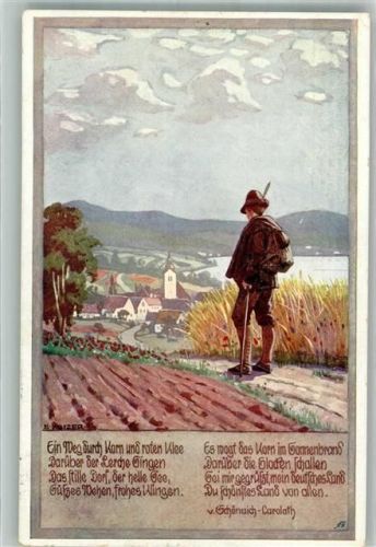 1916 Die fahrenden Gesellen Bund f. Wanderpflege im D.H.A. Deutsche Art 1. Reihe Nr. 2